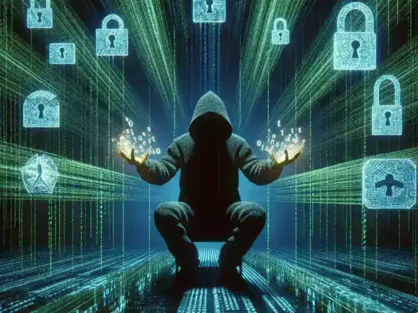 "Illustration of hackers using advanced techniques to bypass hardware-based security systems, highlighting vulnerabilities in digital security measures."