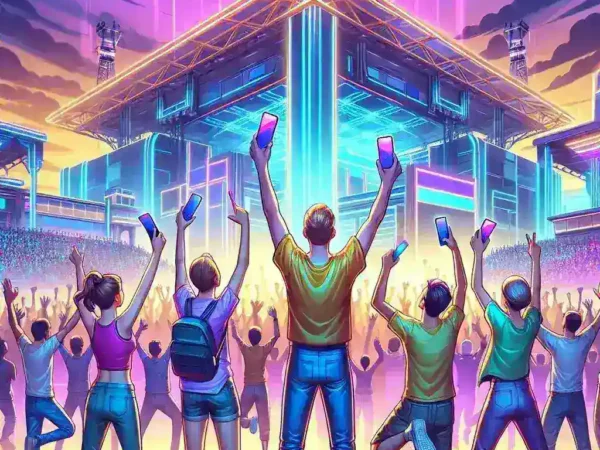 "Fortnite logo displayed on an iPhone screen, symbolizing the game's return to the App Store after a lengthy legal battle between Epic Games and Apple, highlighting the resurgence of the popular battle royale game."