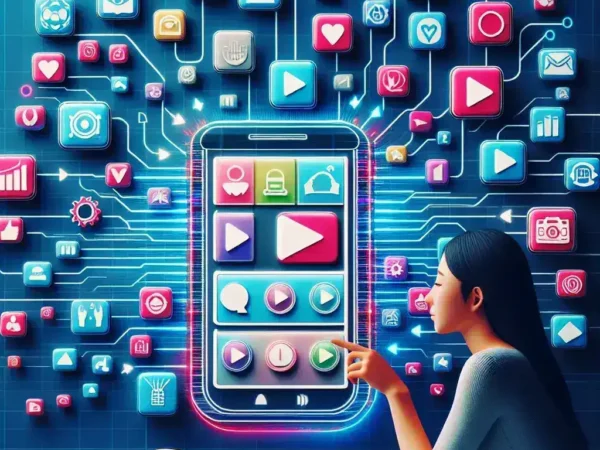 "User downloading a TikTok video using a popular TikTok video downloader app on their smartphone, illustrating the convenience of saving TikTok content for offline viewing in the Complete Guide to TikTok Video Downloaders."