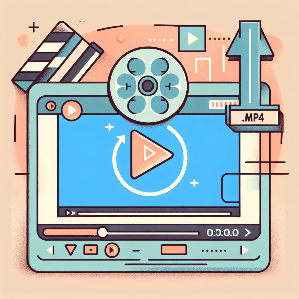 "Person downloading YouTube videos in MP4 format on a laptop, illustrating steps from a comprehensive guide to save videos offline."